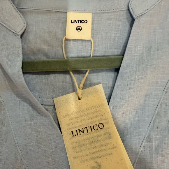 LINTICO Light Blue Linen Joanna Tunic Top - Picture 2 of 7